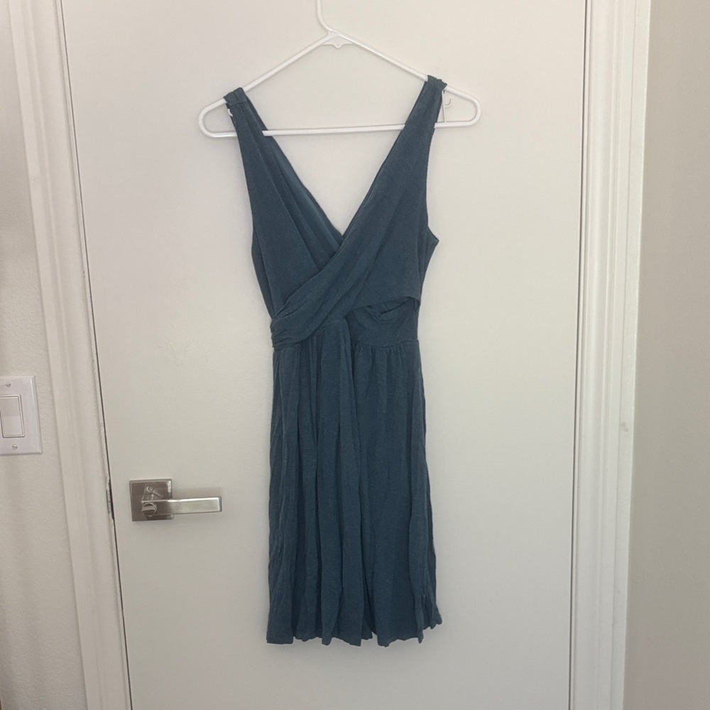 LOFT Teal Midi Dress